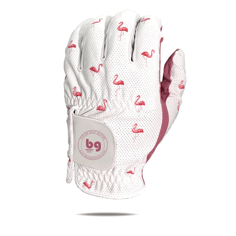Pink Flamingo Mesh Golf Glove - Bender Gloves