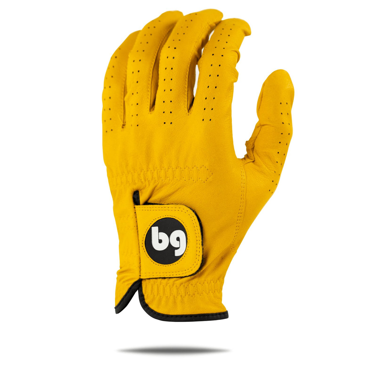 Yellow Cabretta Leather Golf Glove - Bender Gloves