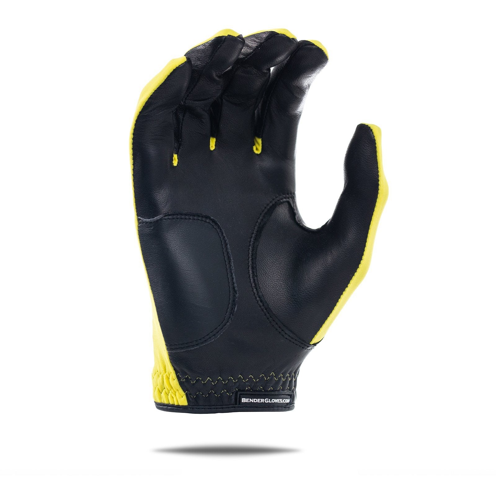 Yellow Spandex Golf Glove - Bender Gloves