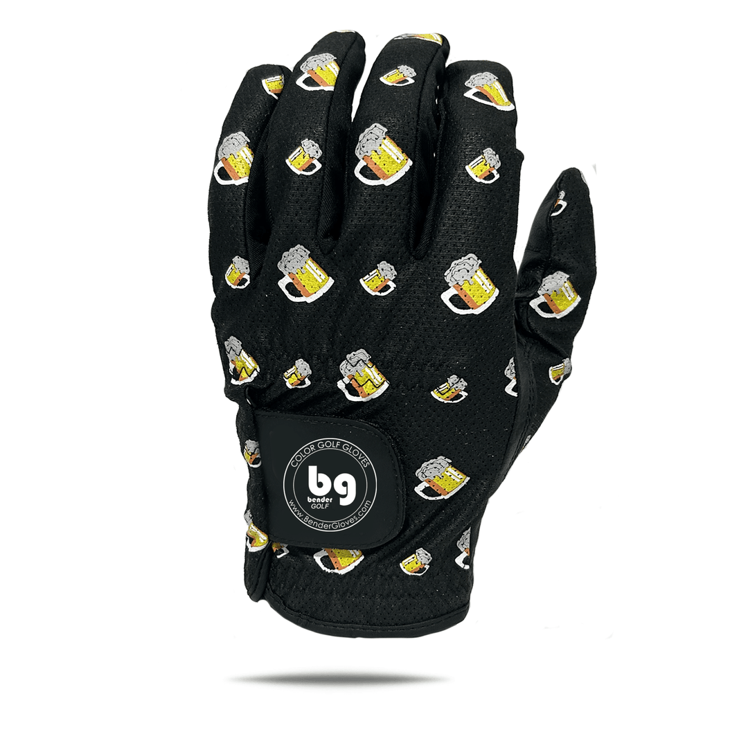 Beer Mugs Mesh Golf Glove - Bender Gloves