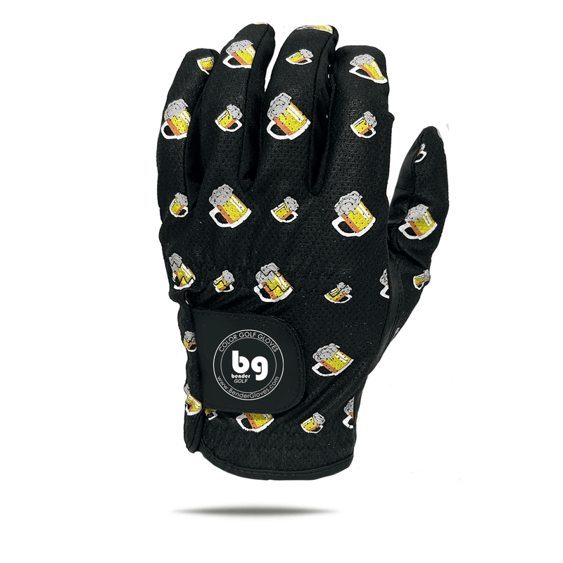 Beer Mugs Mesh Golf Glove - Bender Gloves