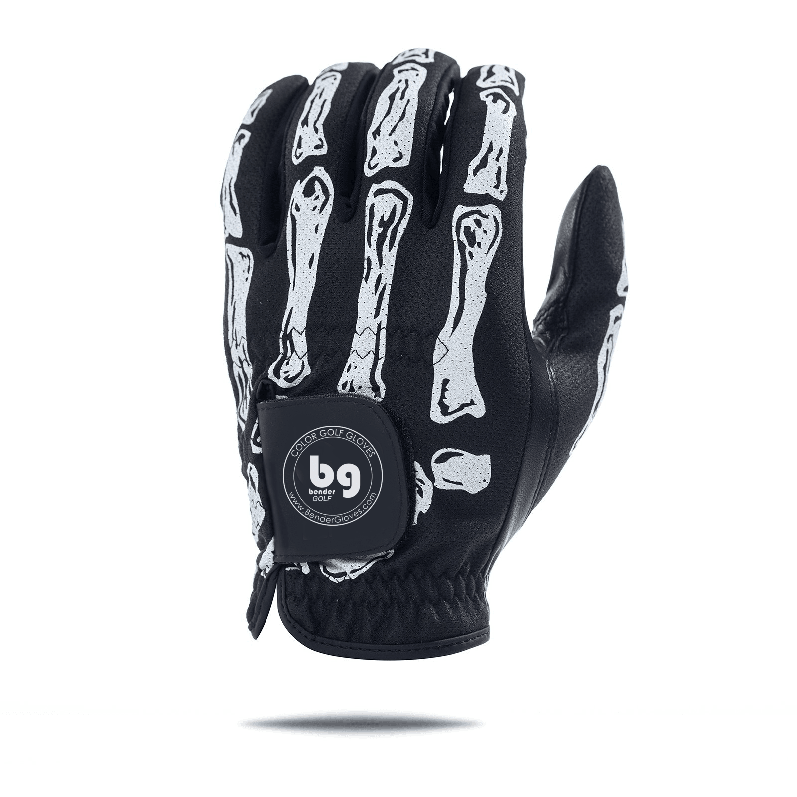 Black Bones Skeleton Mesh Golf Glove - Bender Gloves