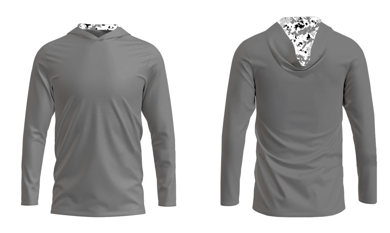 Digital Camo Men's Lightweight Hoodie - Bender Gloves