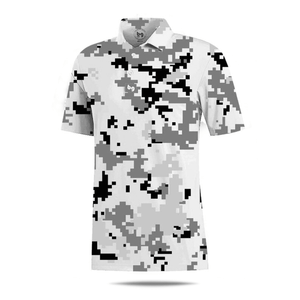 Gray Digital Camo Men's Polo - Bender Gloves