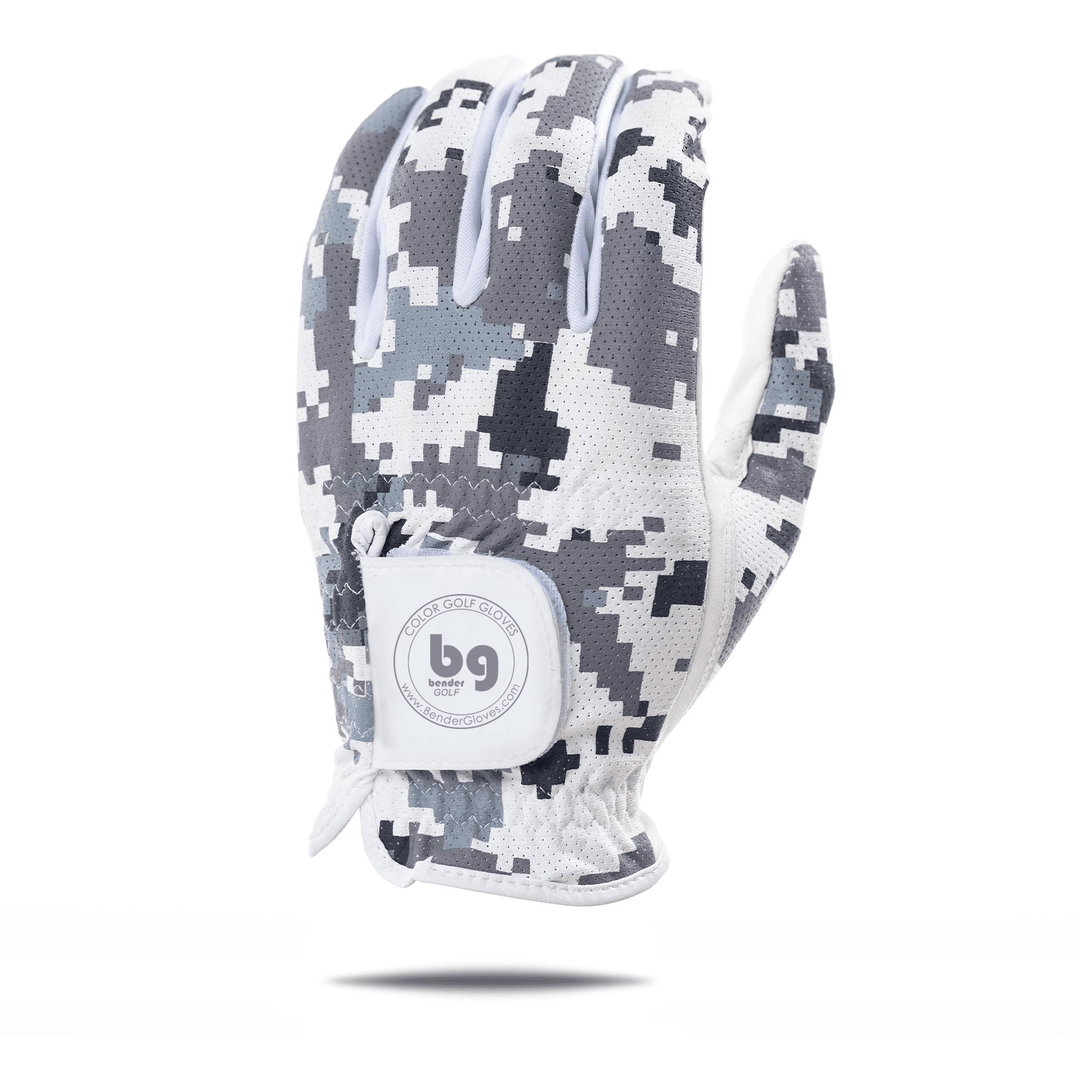Gray Digital Camo Mesh Golf Glove - Bender Gloves