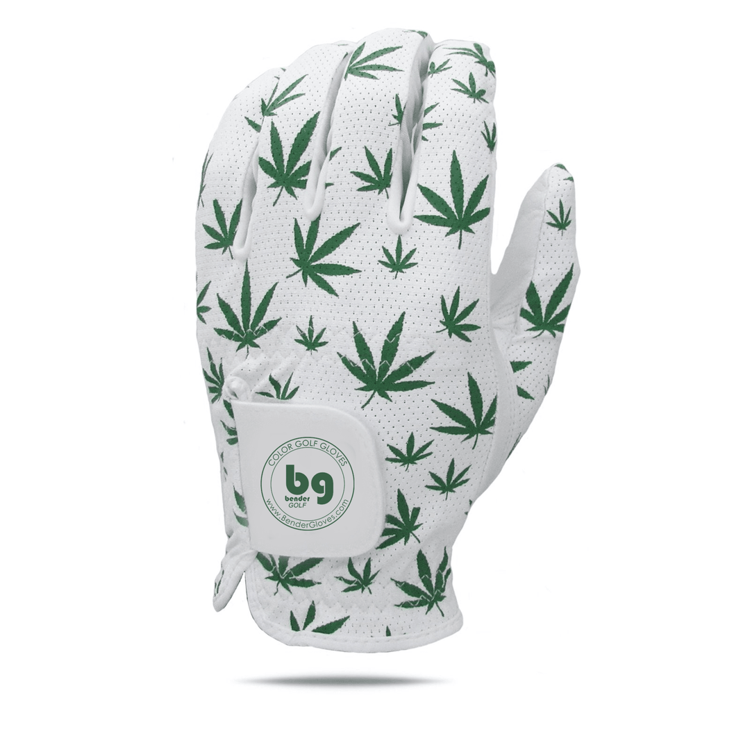 Marijuana Mesh Golf Glove LH (wear on left) / Women S / Youth M