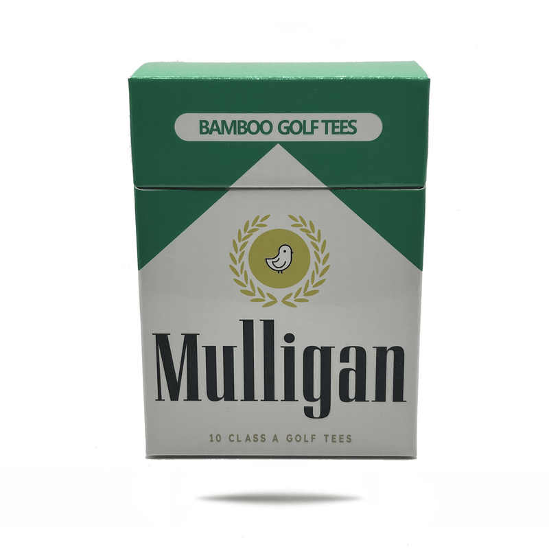 Mulligan Greens Golf Tee Holder + 10 Bamboo 2.75 Inch Tees - Bender Gloves