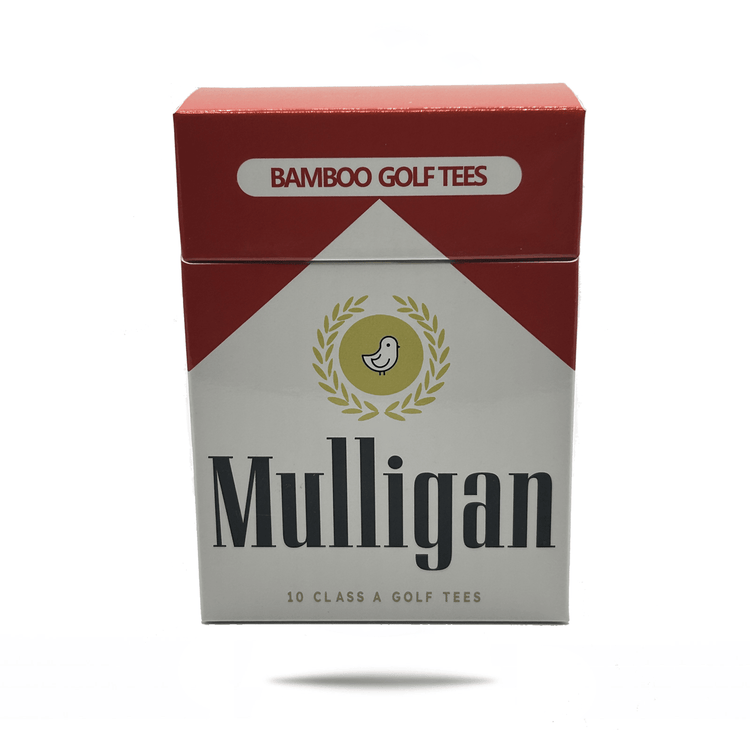 Mulligan Reds Golf Tee Holder + 10 Bamboo 3.25 Inch Tees - Bender Gloves