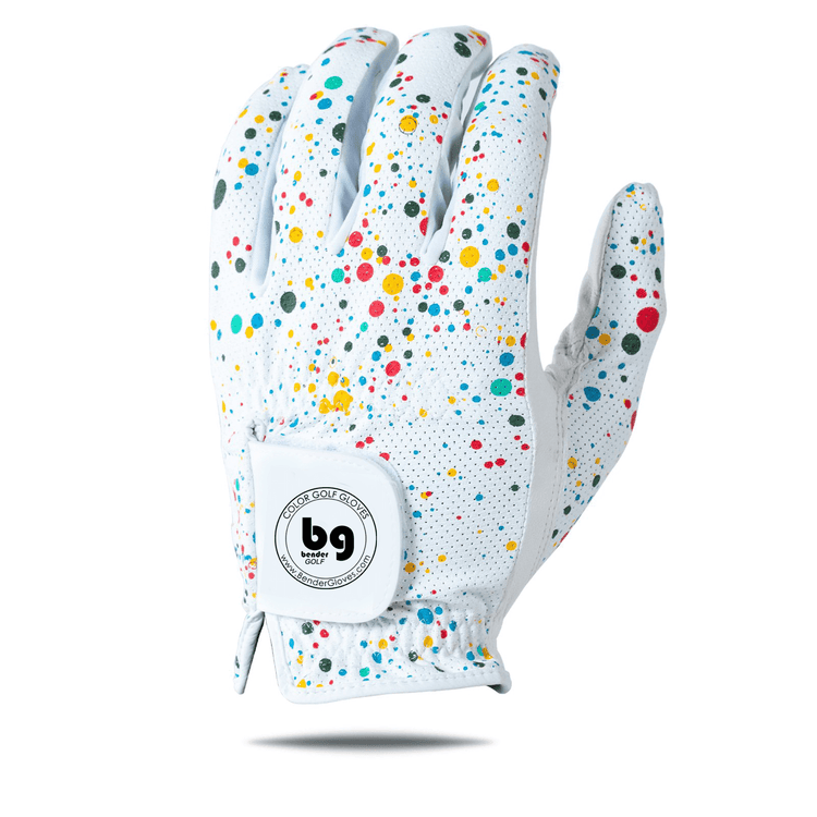 Paint Splatter Mesh Golf Glove - Bender Gloves