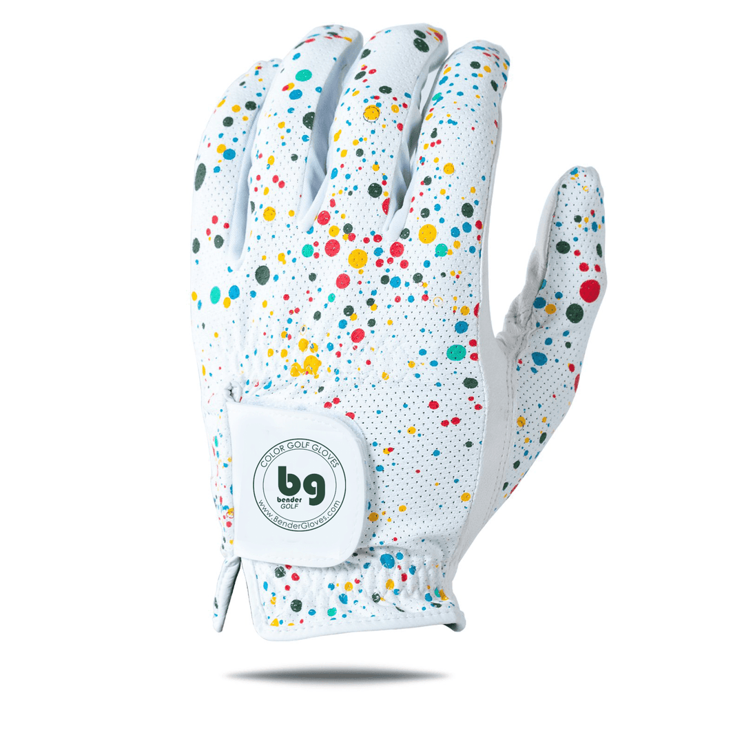 Paint Splatter Mesh Golf Glove - Bender Gloves