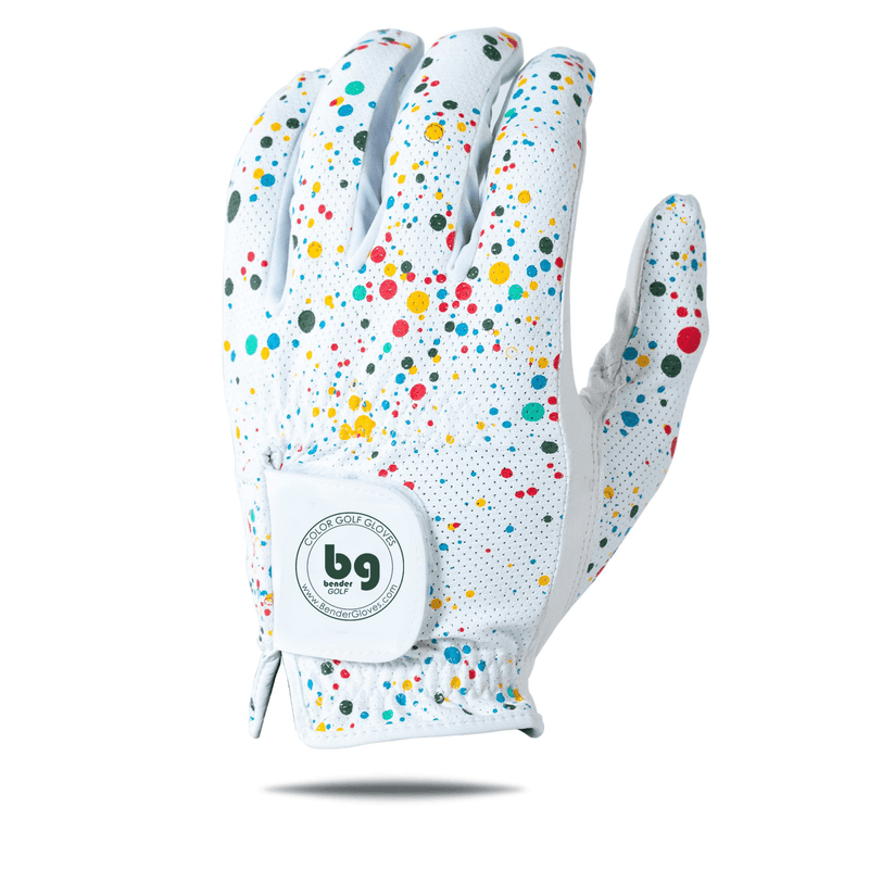 Paint Splatter Mesh Golf Glove - Bender Gloves