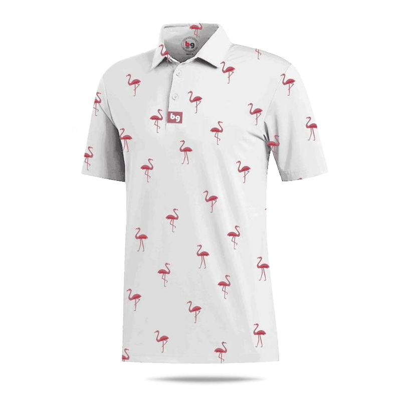 Pink Flamingo Men's Polo - Bender Gloves