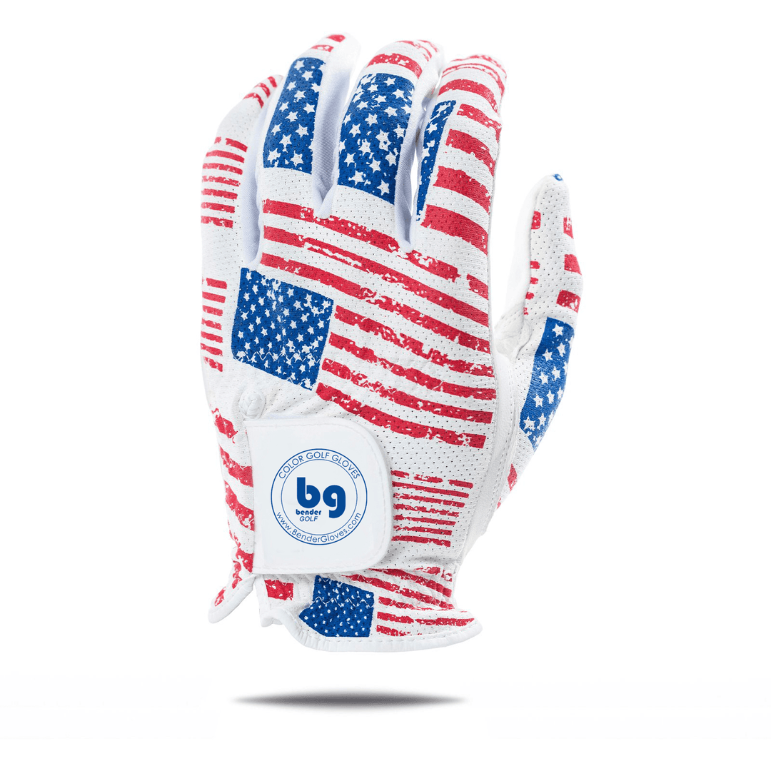 USA American Flag Mesh Golf Glove RH (wear on right) / Men ml