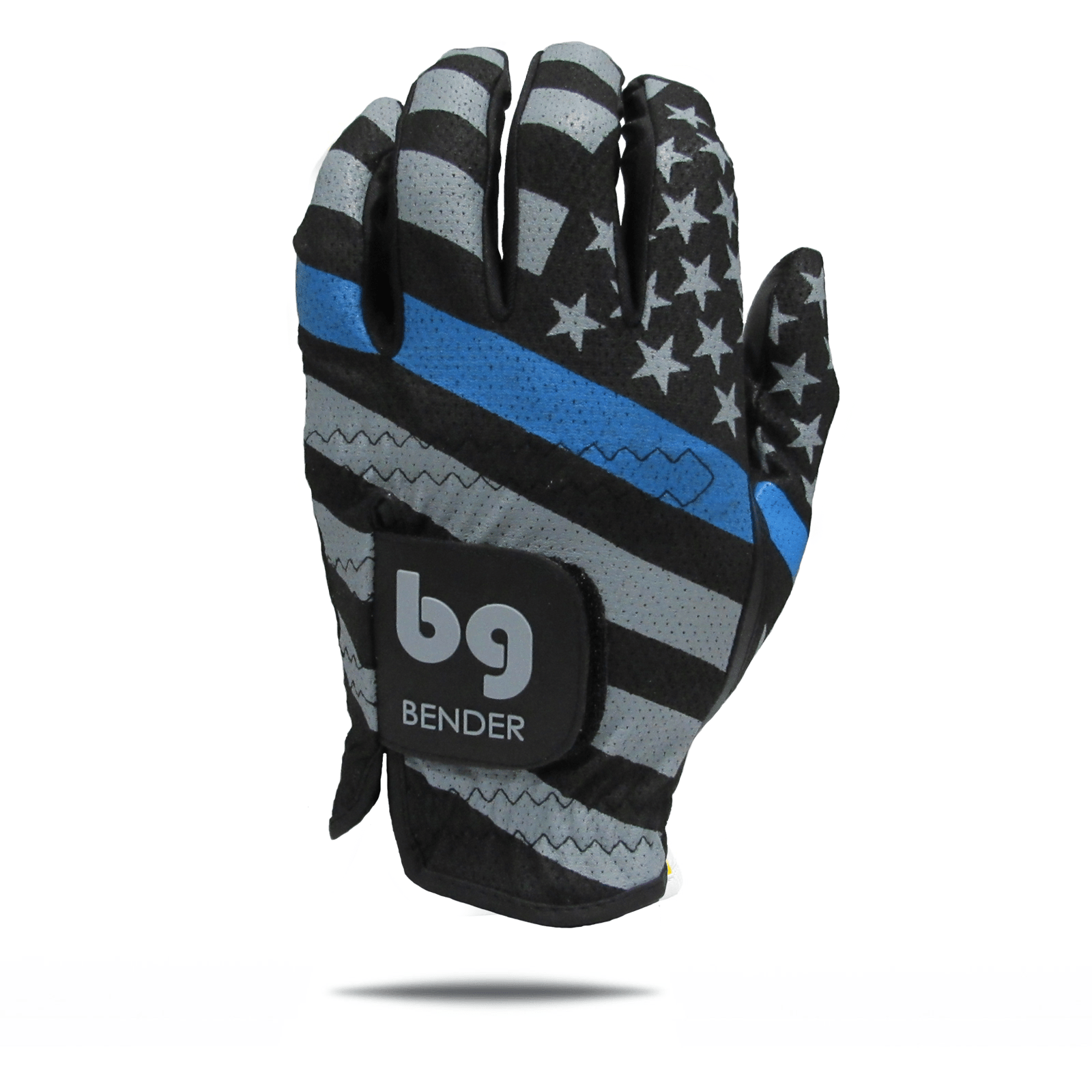 USA Blue Line (Dark) Mesh Golf Glove - Bender Gloves
