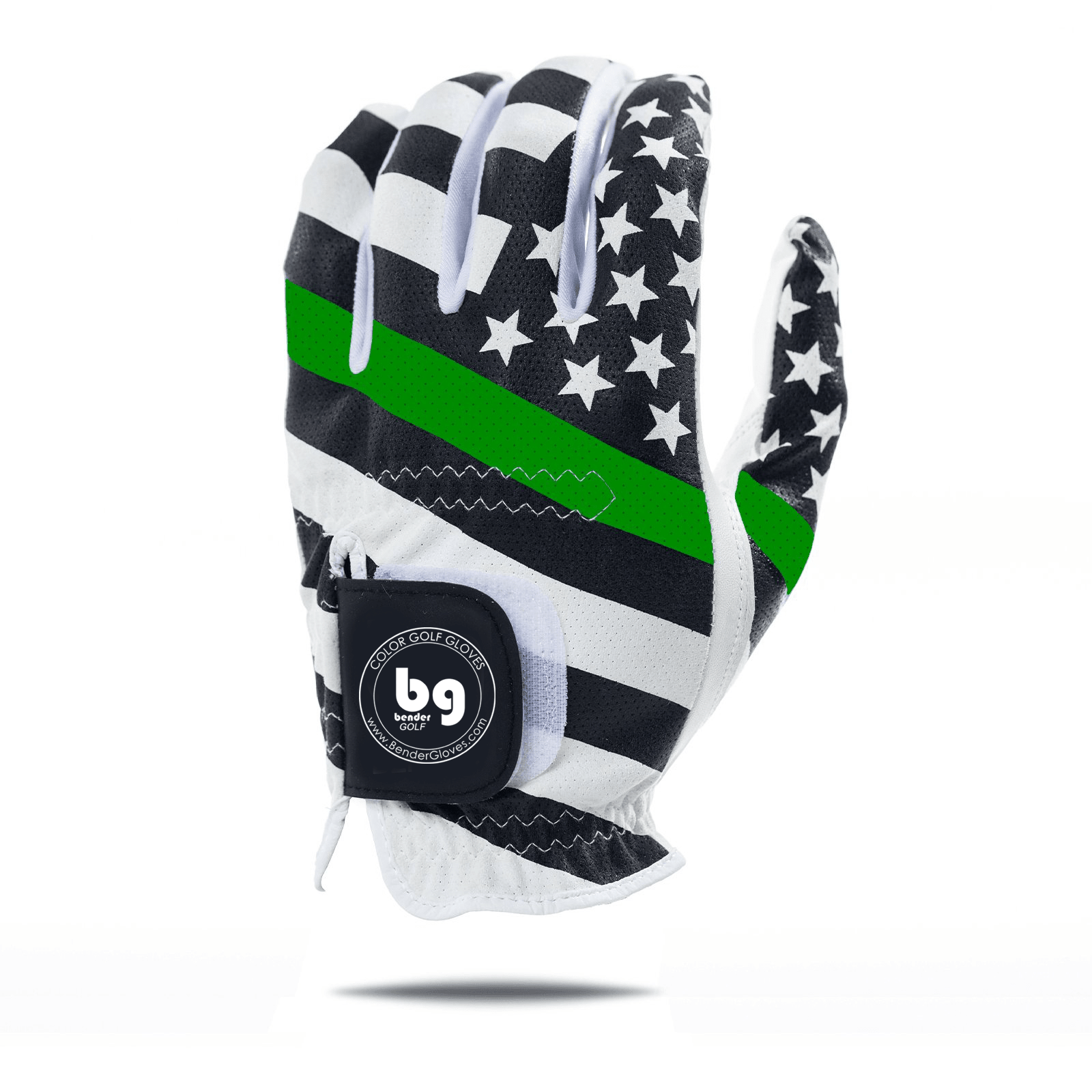 USA Green Line Mesh Golf Glove - Bender Gloves