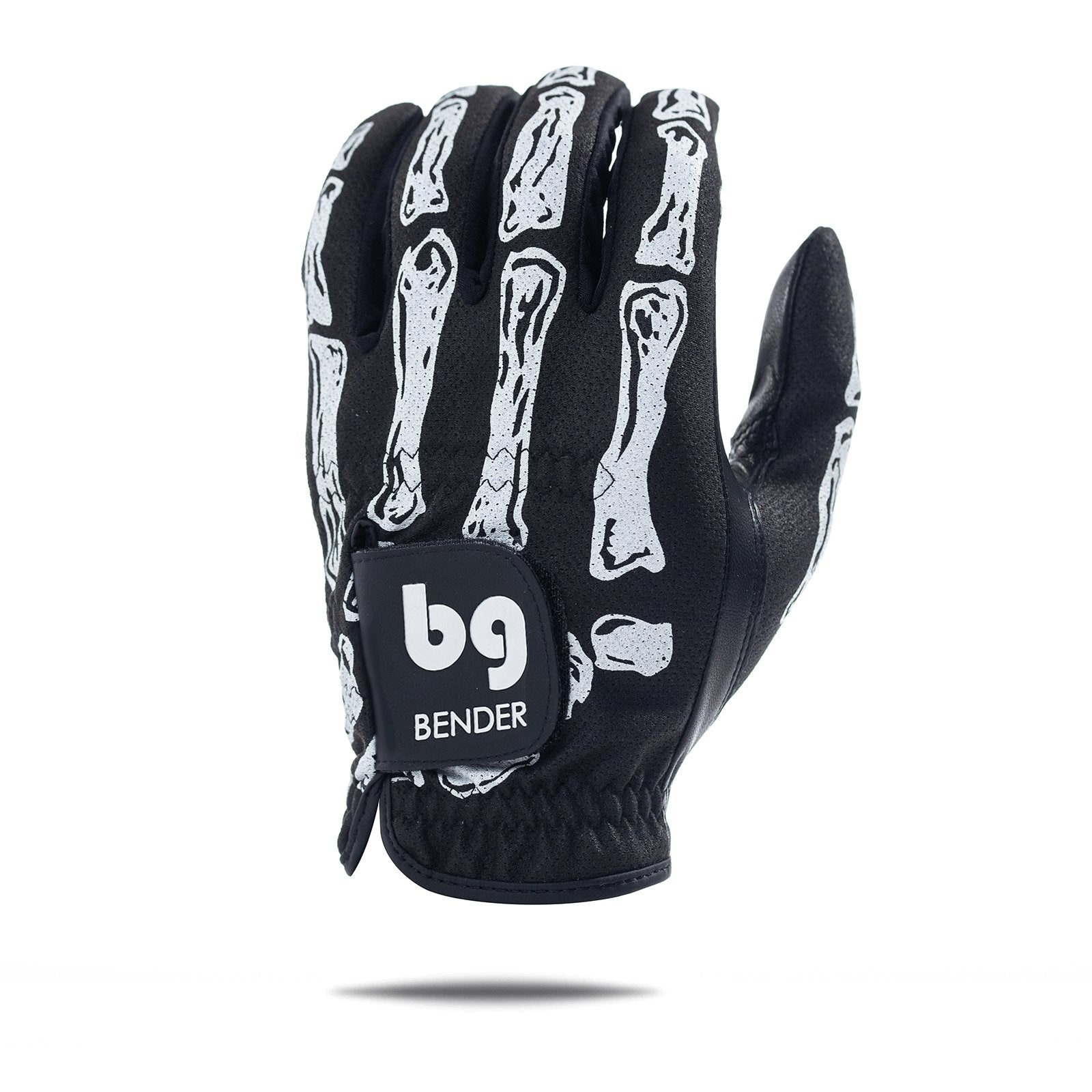 Black Bones Skeleton Mesh Golf Glove - Bender Gloves