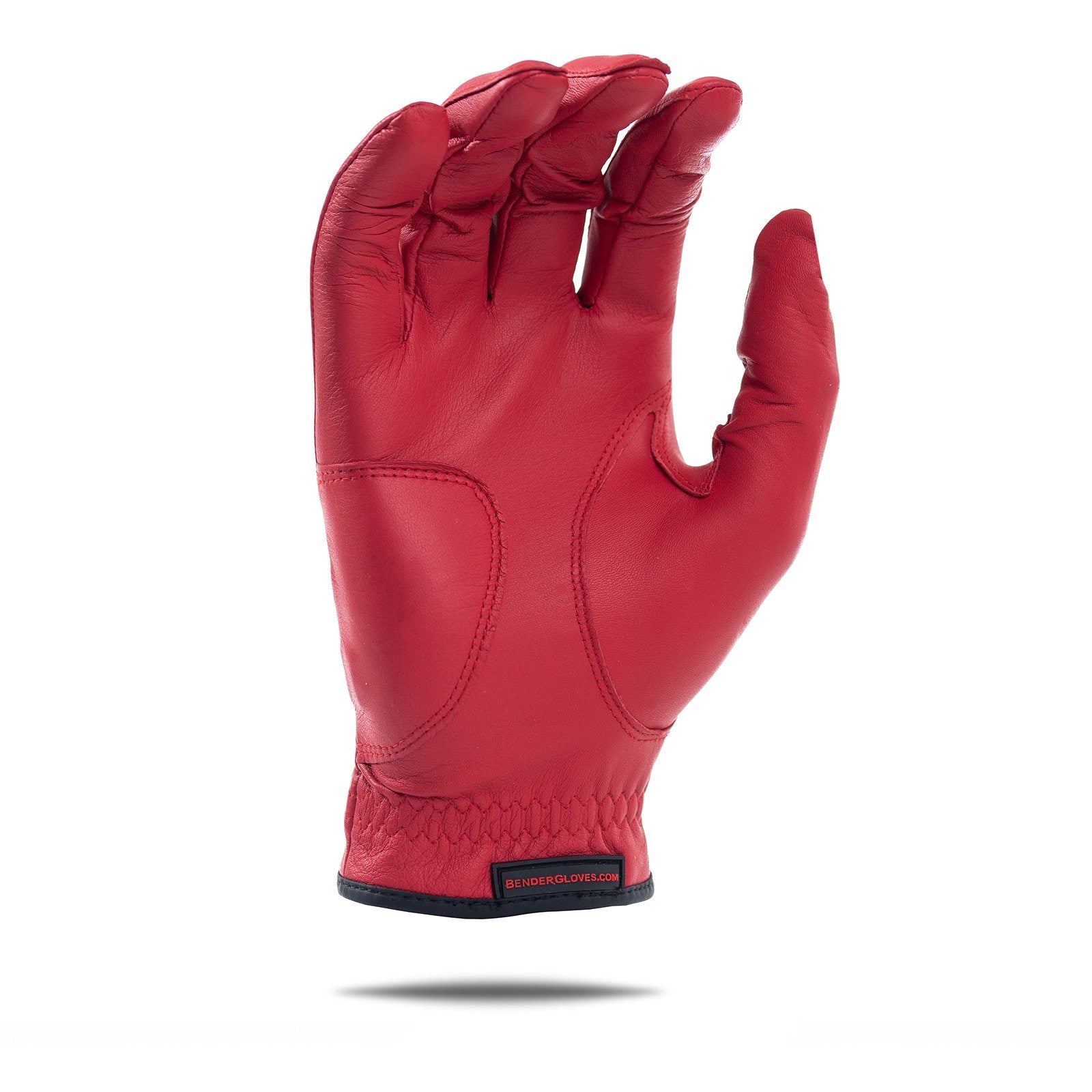 Red Cabretta Leather Golf Glove - Bender Gloves