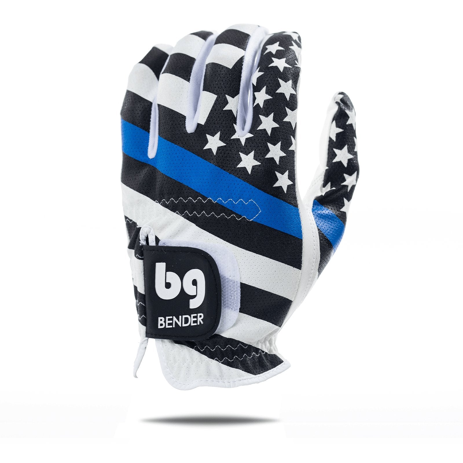 USA Blue Line Mesh Golf Glove - Bender Gloves