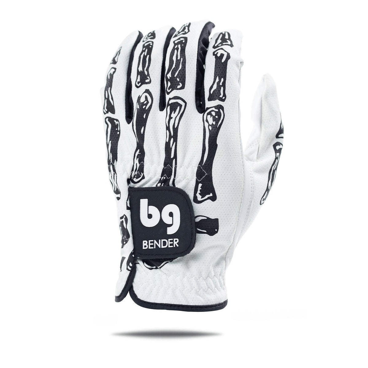 White Bones Mesh Golf Glove - Bender Gloves