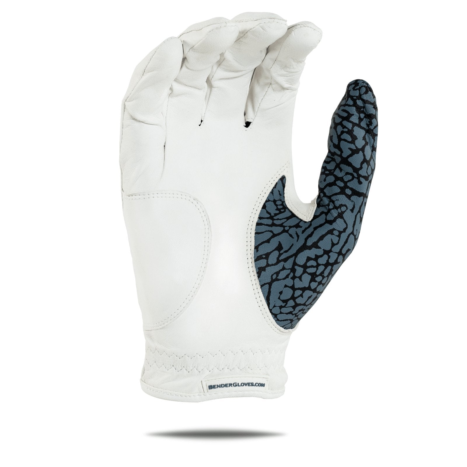 White Icon Elite Accent Golf Glove - Bender Gloves