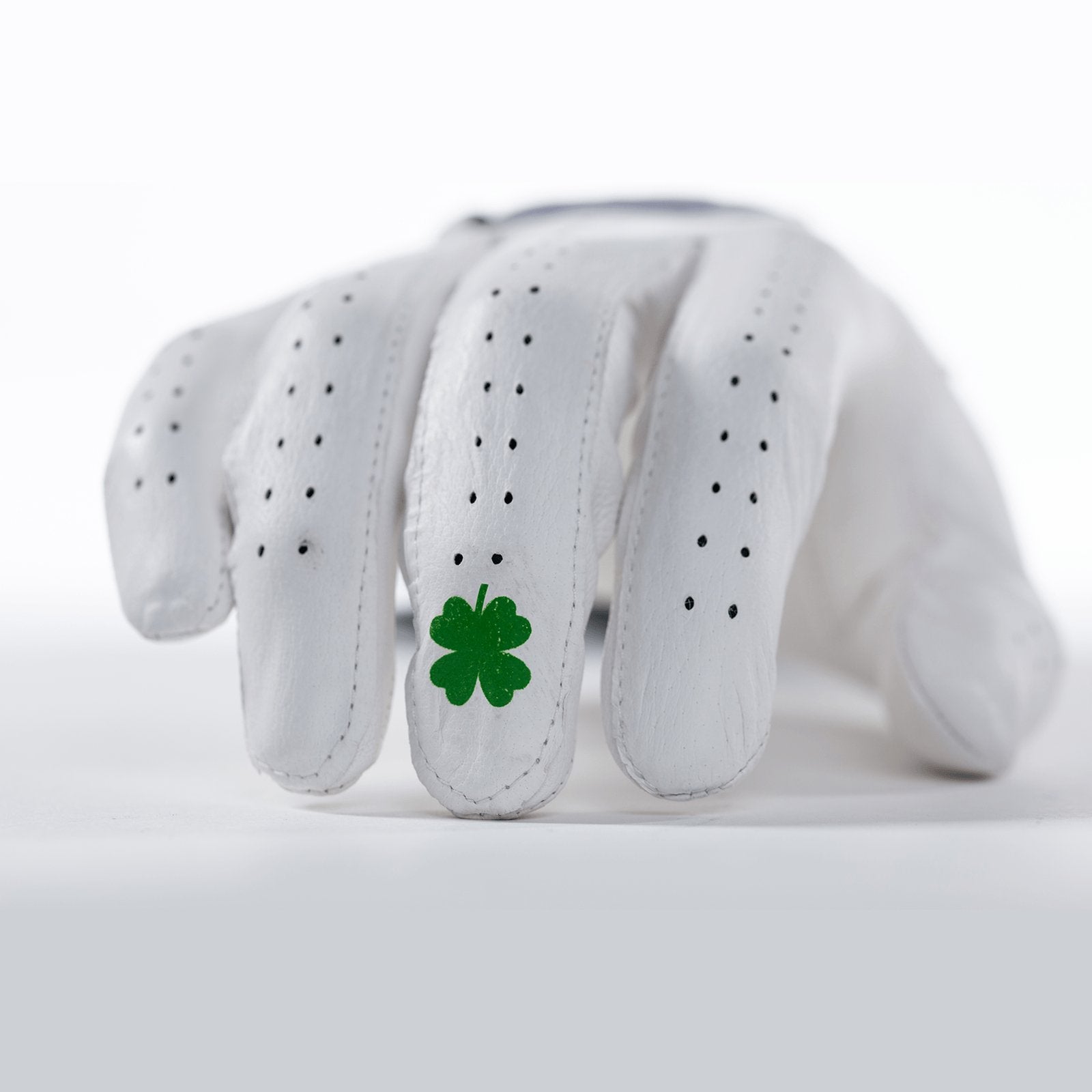 White Lucky Elite Tour Golf Glove - Bender Gloves