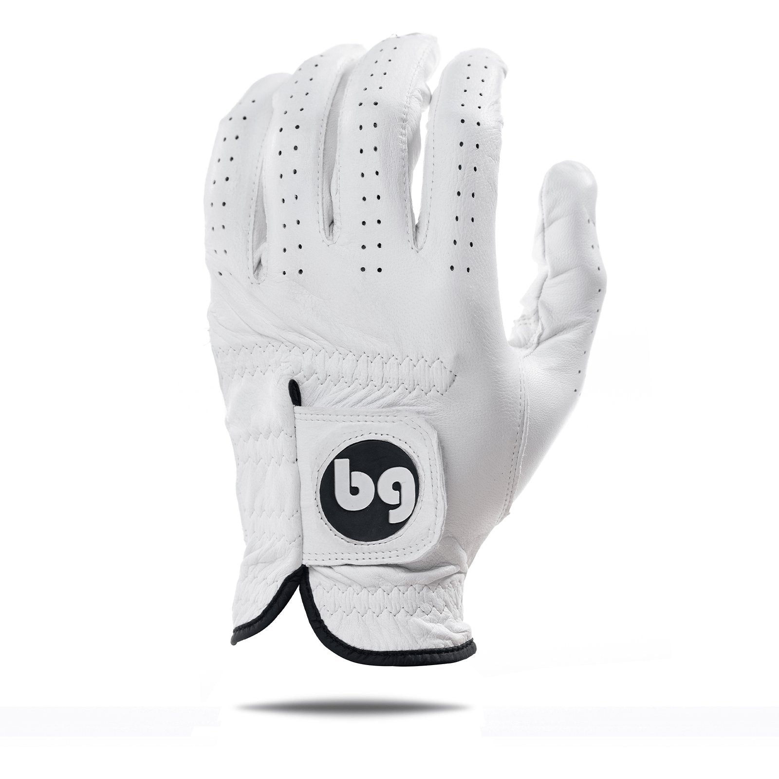 White (Lucky) Cabretta Leather Golf Glove - Bender Gloves